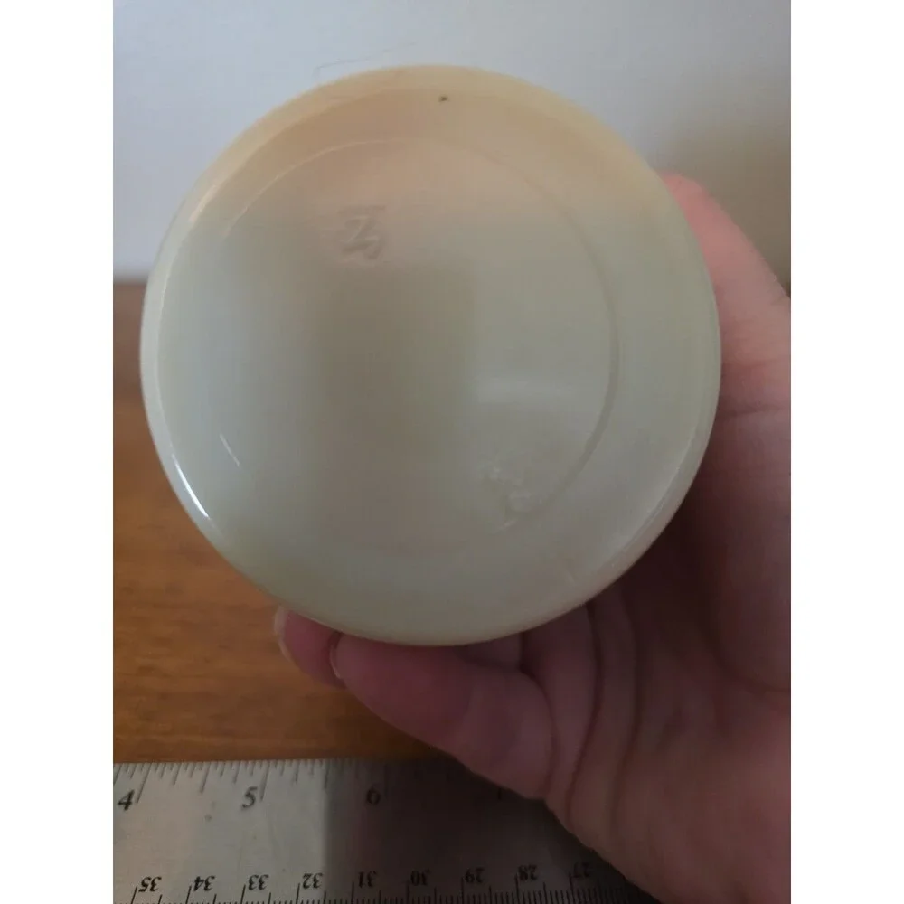 Vintage James Keiller Son Dundee Orange Marmalade Jar 16 oz Milk Glass White Lid